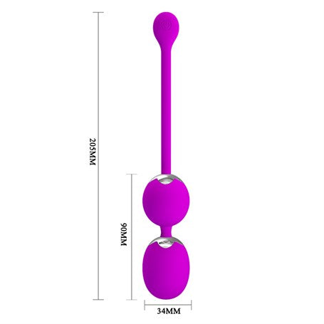 USB Şarjlı Titreşimli Anal & Vajinal Alıştırma Egzersiz Topları - BDM4548