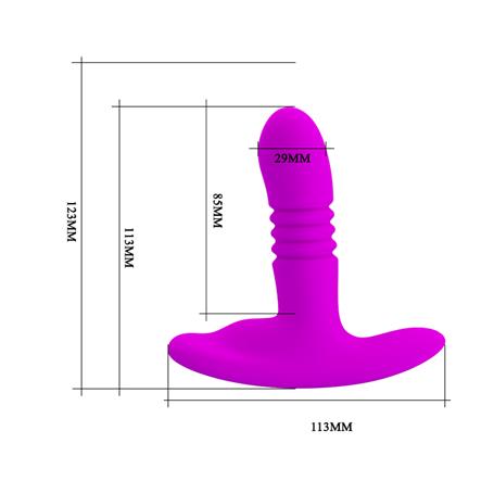 Teknolojik USB Şarjlı Uzaktan Kumandalı 12 Titreşim & 3 İleri Geri Hareketli Vibratör - BDM1267