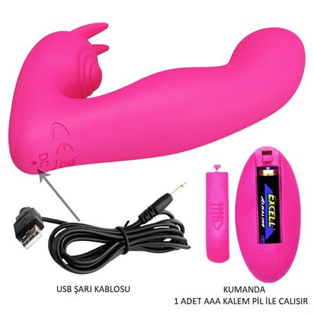 Teknolojik G-Spot Vibratör - Uzaktan Kumandalı ve USB Şarjlı - BDM1281