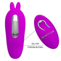 USB Şarjlı Uzaktan Kumandalı 12 Titreşim 4 Darbe Fonksiyonlu Teknolojik G-Spot Vajinal Mor Vibratör - BDM1262
