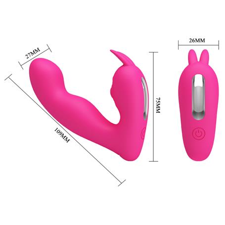 Teknolojik G-Spot Vibratör - Uzaktan Kumandalı ve USB Şarjlı - BDM1281