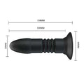 USB Şarjlı Uzaktan Kumandalı 4 Titreşim & 4 İleri Geri Hareketli Anal Plug - BDM1266