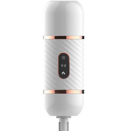 USB Şarjlı Uzaktan Kumandalı 7 İleri Geri & 7 Titreşim & Isıtma Fonksiyonlu Teknolojik Vibratör - BDM1557