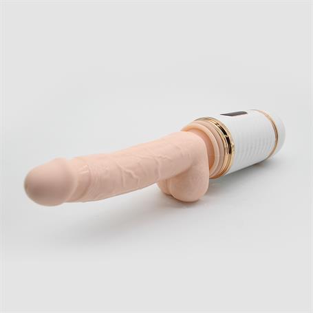 USB Şarjlı Uzaktan Kumandalı 7 İleri Geri & 7 Titreşim & Isıtma Fonksiyonlu Teknolojik Vibratör - BDM1557