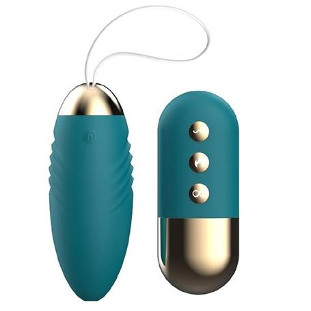 USB Şarjlı Uzaktan Kumandalı Isıtmalı 10 Titreşimli Zevk Yumurtası - BDM1813
