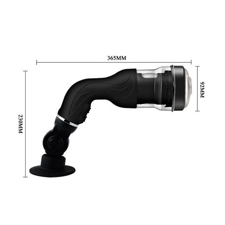 USB Şarjlı Vantuzlu Döner Başlıklı Vajina Masturbatör - BDM9035