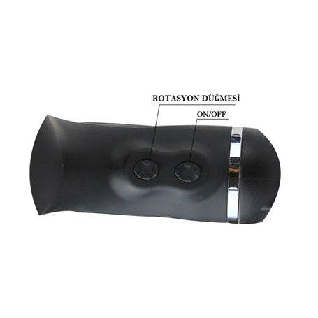 USB Şarjlı Vantuzlu Döner Başlıklı Vajina Masturbatör - BDM9035