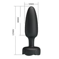 USB'den Manyetik Şarjlı 10 Farklı Titreşimli İleri Geri Hareketli 5 Led Işıklı Silikon Anal Plug - Tarion - BDM1437