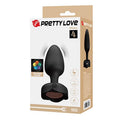 USB'den Manyetik Şarjlı 10 Farklı Titreşimli 5 Led Işıklı Silikon Anal Plug - Olman - BDM1444