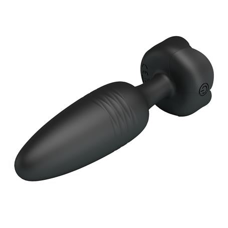 USB'den Manyetik Şarjlı 10 Farklı Titreşimli İleri Geri Hareketli 5 Led Işıklı Silikon Anal Plug - Tarion - BDM1437
