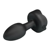 USB'den Manyetik Şarjlı 10 Farklı Titreşimli 5 Led Işıklı Silikon Anal Plug - Olman - BDM1444