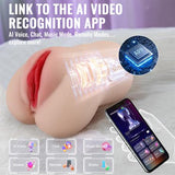 USB'den Manyetik Şarjlı Telefondan Kumandalı Emme ve Güçlü Titreşim Fonksiyonlu Realistik Masturbatör - Eliza - BDM1643