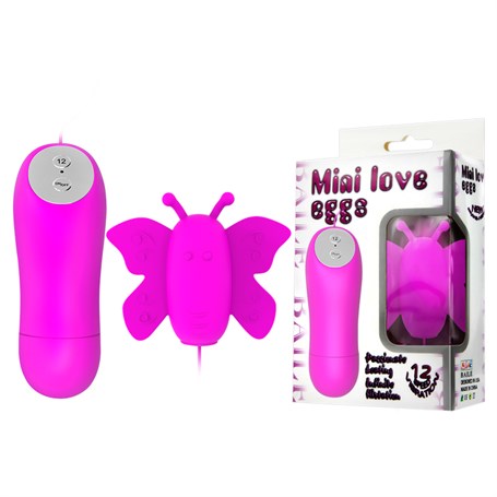 Uzaktan Kablo Kumandalı Mini Kelebek Masaj Vibratörü - BDM4143