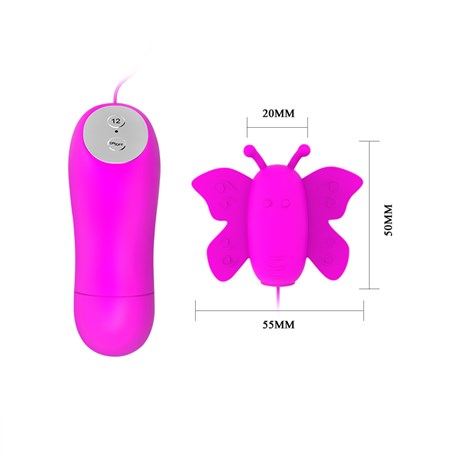 Uzaktan Kablo Kumandalı Mini Kelebek Masaj Vibratörü - BDM4143