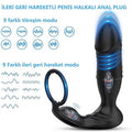 Uzaktan Kumandalı İleri Geri Penis Halkası Manyetik USB Şarjlı Titreşimli Anal Plug - BDM1585