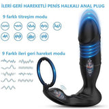 %40 İndirim – Uzaktan Kumandalı İleri Geri Penis Halkası Manyetik USB Şarjlı Titreşimli Anal Plug - CA-BDM1585