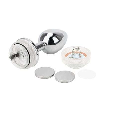 Uzaktan Kumandalı Led Işıklı Büyük Boy Çelik Anal Plug - BDM093