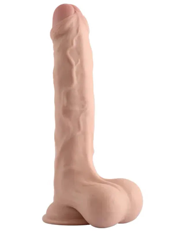 10" Dual Layer Oynar Derili Gerçekçi Penis 25 cm - VN318042