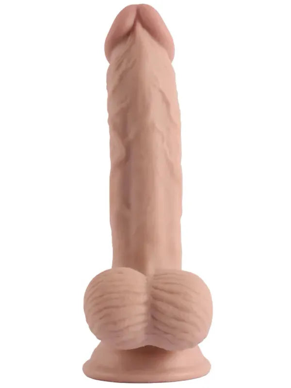 7.6" Dual Layer Oynar Derili Realsitik Dildo 19 cm - VN318040