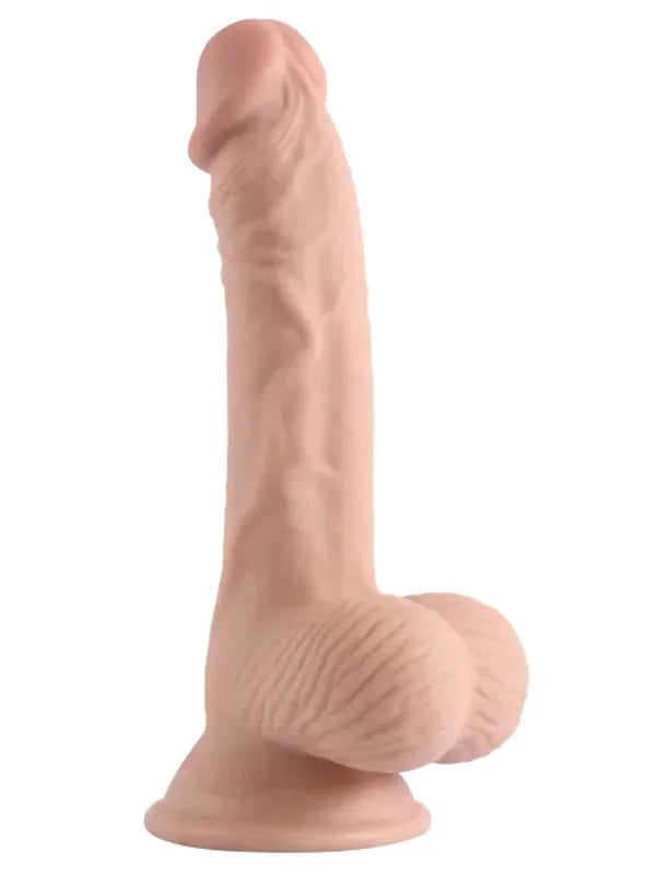 7.6" Dual Layer Oynar Derili Realsitik Dildo 19 cm - VN318040