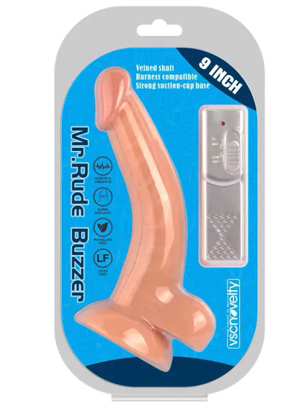 9” Eğik Titreşimli Realistik Penis 23 cm - VN210104