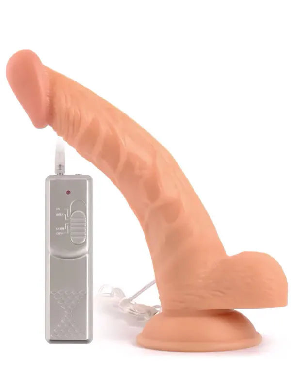9” Eğik Titreşimli Realistik Penis 23 cm - VN210104