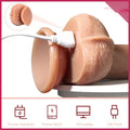 Wumingjian İleri Geri Hareketli Isıtmalı Dildo - FA-LM03
