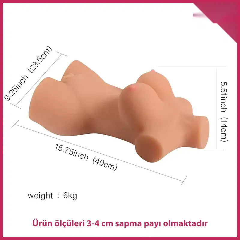 Xise Busty Lady Silikon Yarım Vücut Mastürbatör - FA-MA30003