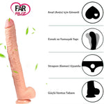 Xise Gua Flexible 36 Cm Ultra Uzun Dildo - FA-XM287