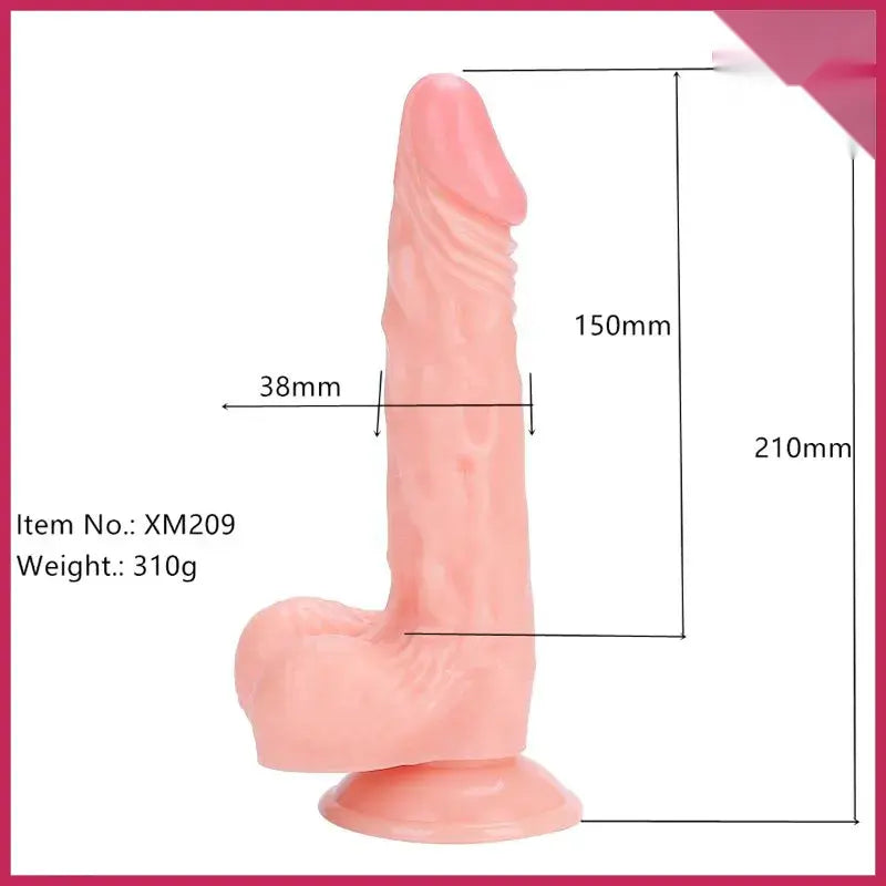 Xise Prong 21 Cm Gerçekçi Spear Dildo - FA-XM209