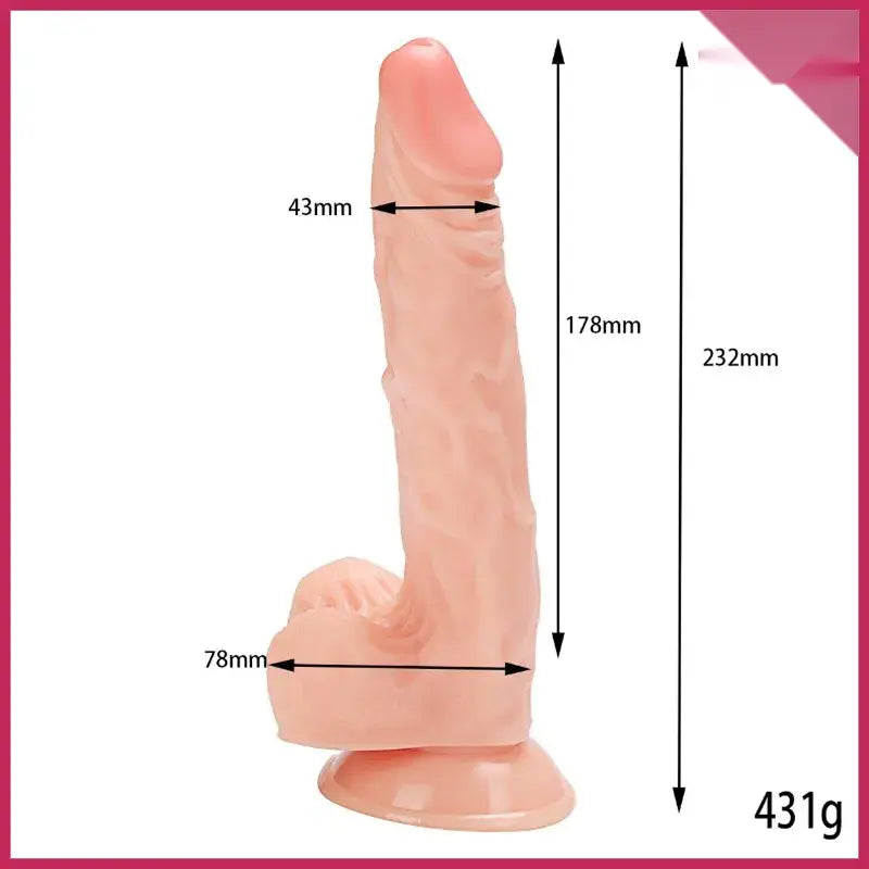 Xise Prong 23,2 cm Gerçekçi Spear Dildo - FA-XM265