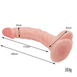 Farruz 20 cm Realistik Eğik Dildo Penis - FA-XM263