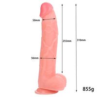 Farruz 31 cm. Realistik Büyük Boy Vantuzlu Penis Dildo - FA-XM288