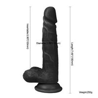 19 cm Belden Bağlamalı Realistik Dildo Zenci Penis Set - U6101B