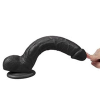 28 cm Belden Bağlamalı Realistik Dildo Zenci Penis Set - U6106B