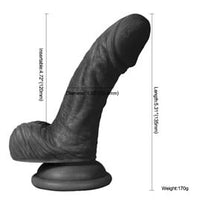 13 cm Realistik Zenci Dildo Penis - Vincy - U6099