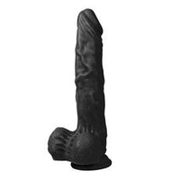 %10 İndirim – 21 cm Titreşimli Gerçekçi Silikon Vantuzlu Zenci Penis - XSword - CA-U6125