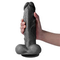27 cm Belden Bağlamalı Realistik Dildo Zenci Penis Set - U6098B