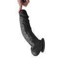 27 cm Belden Bağlamalı Realistik Dildo Zenci Penis Set - U6098B