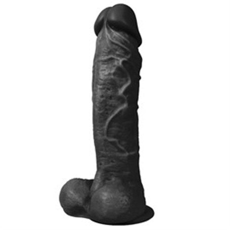 27 cm Belden Bağlamalı Realistik Dildo Zenci Penis Set - U6098B