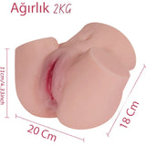 Yasha 2 Kg Titreşimli Anal ve Vajinal Kalça Mastürbatör - FA-0570