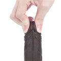 Yeni Nesil Çift Katmanlı 17,5 cm Realistik Zenci Dildo Penis - LV317011