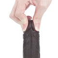 Yeni Nesil Çift Katmanlı Belden Bağlamalı 17,5 cm Realistik Zenci Dildo Penis - LV317011B