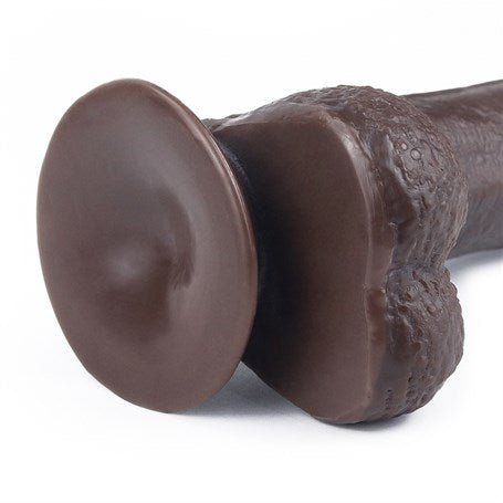 Yeni Nesil Çift Katmanlı 17,5 cm Realistik Zenci Dildo Penis - LV317011