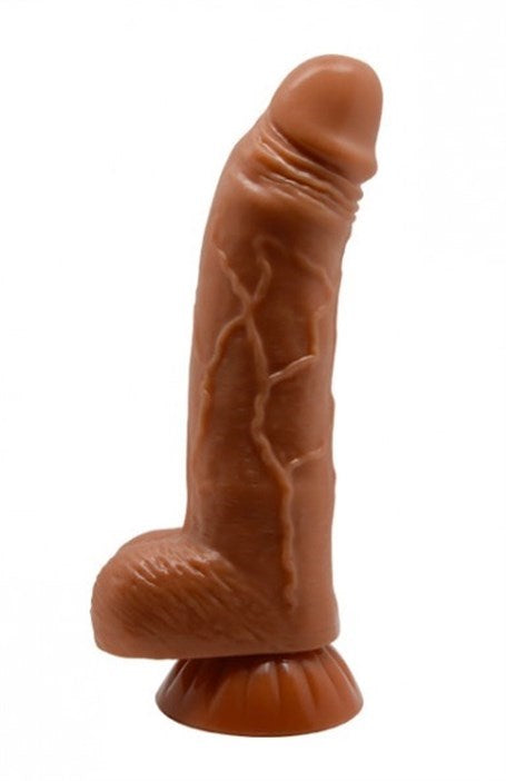 Yeni Nesil Çift Katmanlı Belden Bağlamalı 18 cm Realistik Dildo Penis - BDM8102NB