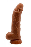 Yeni Nesil Çift Katmanlı Belden Bağlamalı 18 cm Realistik Dildo Penis - BDM8102NB