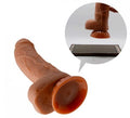 Yeni Nesil Çift Katmanlı Belden Bağlamalı 18 cm Realistik Dildo Penis - BDM8102NB