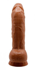 Yeni Nesil Çift Katmanlı Belden Bağlamalı 18 cm Realistik Dildo Penis - BDM8102NB