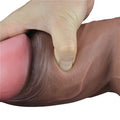 Yeni Nesil Çift Katmanlı Belden Bağlamalı 18,2 cm Realistik Kalın Dildo Penis - LV411050B