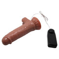 Yeni Nesil Çift Katmanlı 18,5 cm Belden Bağlamalı Realistik Titreşimli Vibratör Penis - BDM8101B